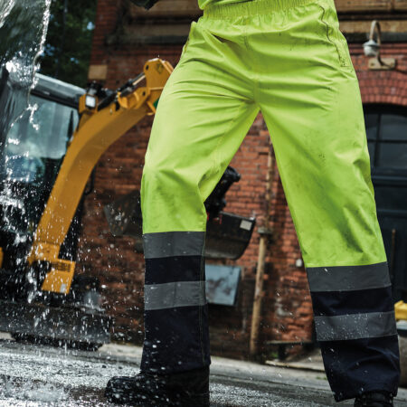TRW505 Regatta Hi-vis pro Waterproof and breathable Isotex 10000 overtrousers