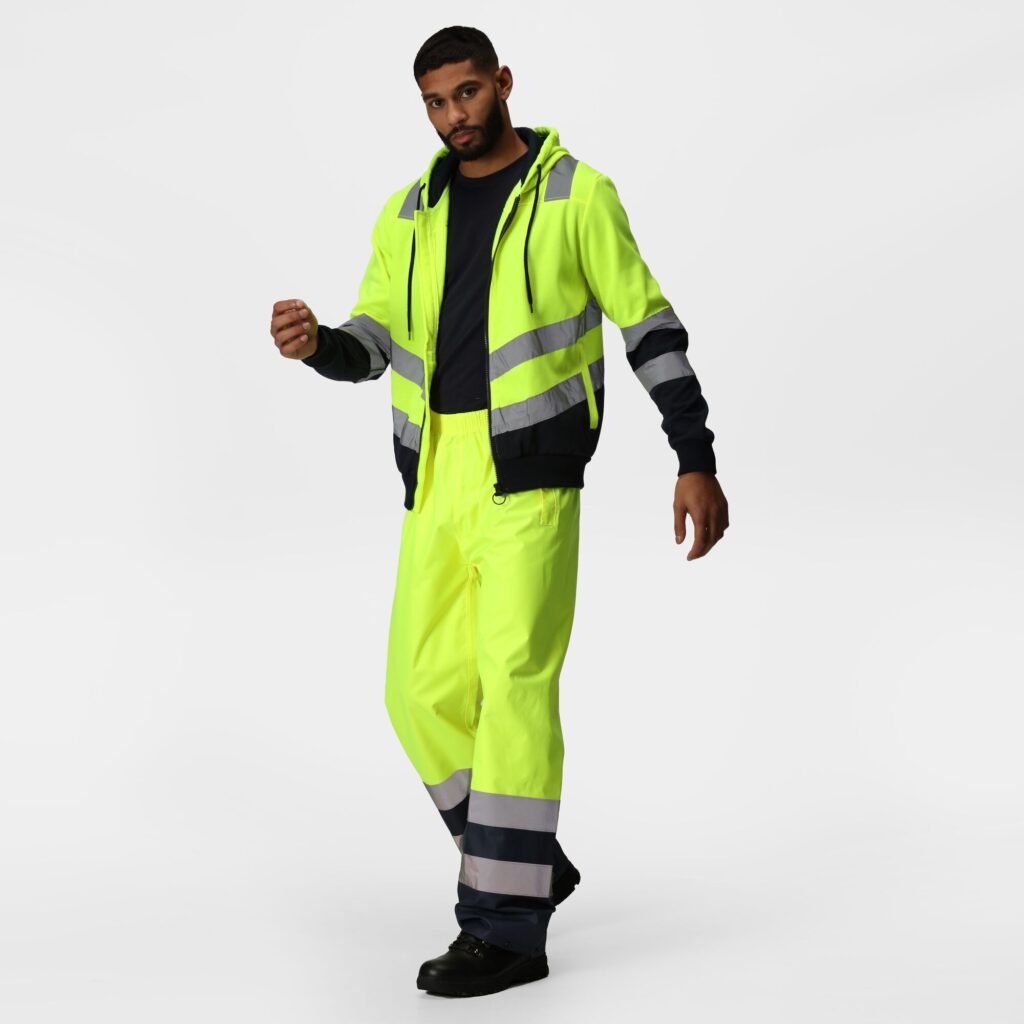 TRW505 Regatta Hi-vis pro Waterproof and breathable Isotex 10000 overtrousers