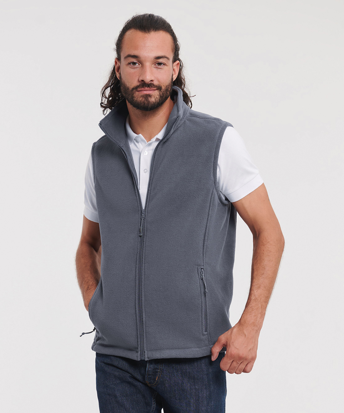 Russel 8720M Outdoor fleece gilet 100% Polyester anti-pill - Image 1