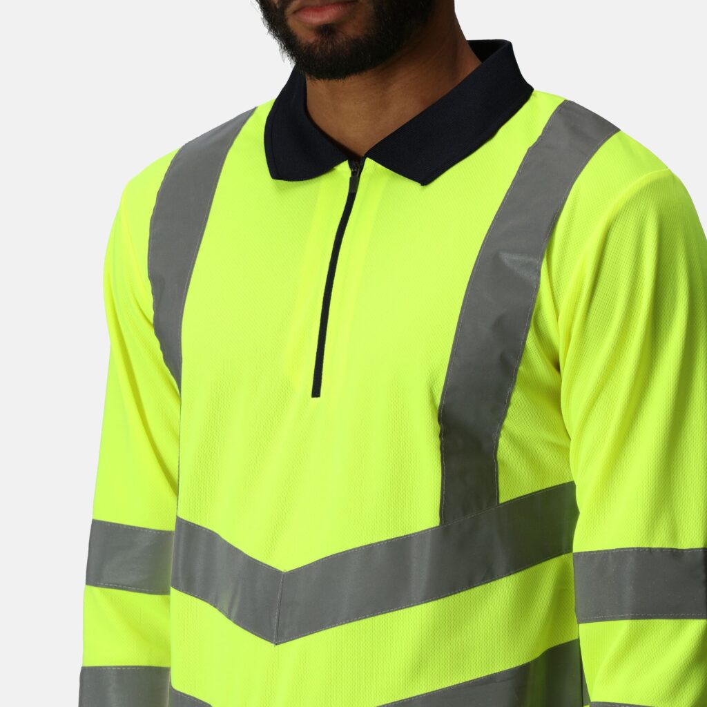 TRS192 Regatta Pro hi-vis ls polo shirt quick-drying fabric, with great moisture-wicking performance