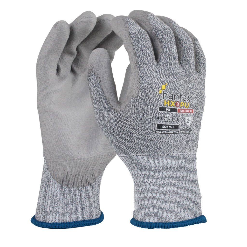 HANTEX® HX3-PU - ISO CUT B PU PALM £1.85/pair sold in packs of 10