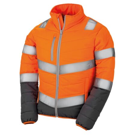 R325F Result  Women's soft padded safety jacket, Lightweight luxe: high visibility soft padded comfort. - Image 2