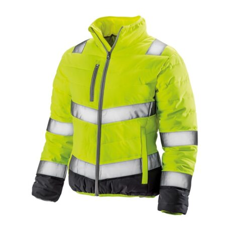 R325F Result  Women's soft padded safety jacket, Lightweight luxe: high visibility soft padded comfort. - Image 3