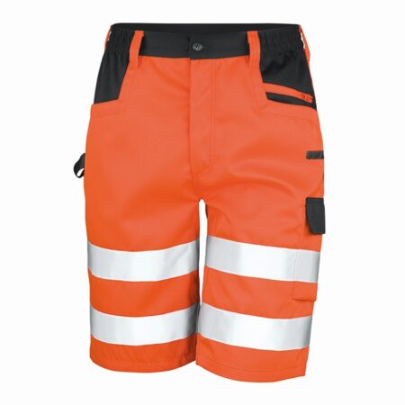 R328X Result Safety cargo shorts EN20471 Class 2 safety short.
