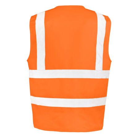 R477X Result Heavy duty polycotton security vest extra-length pocket EN ISO 20471:2013+A1:2016 Class 2 - Image 2