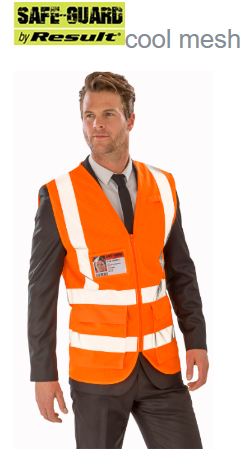 R479X Result Executive breathable cool mesh for full airflow around the body safety vest Orange