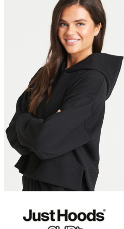 JH305 Women’s relaxed hoodie 80% Ringspun cotton, 20% Polyester Weight 280gsm
