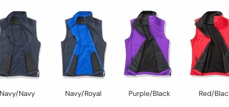 R232M MENS PRINTABLE SOFTSHELL BODYWARMER with RECYCLED fleece inner - Image 5