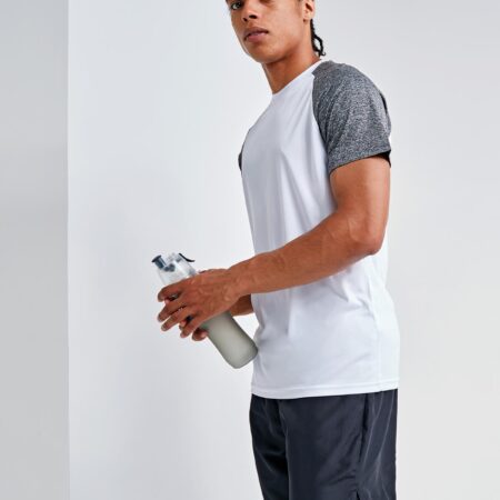 TR018-singleR TriDri® contrast sleeve performance t-shirt, lightweight, sweat-wicking fabric - Image 2