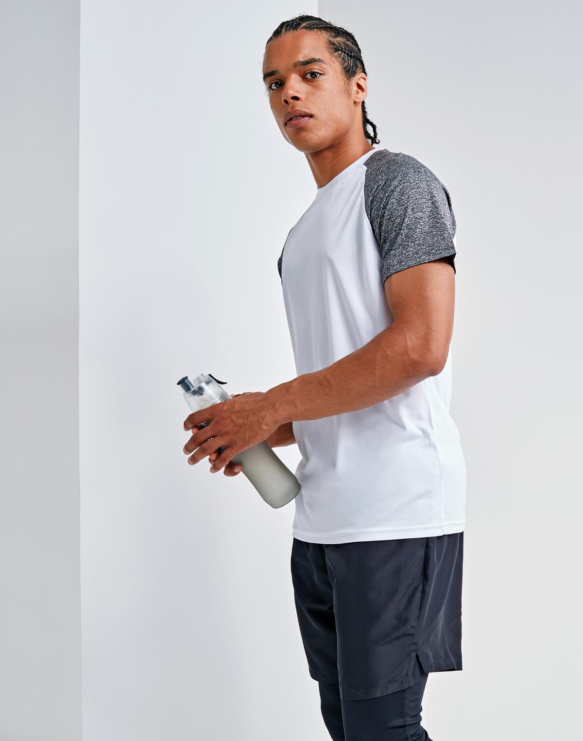 TR018-singleR TriDriĀ® contrast sleeve performance t-shirt, lightweight, sweat-wicking fabric - Image 2