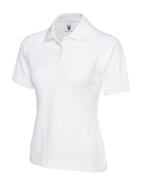 UC106 Ladies Classic Poloshirt 50% Polyester 50% Cotton, 220gsm - Image 3
