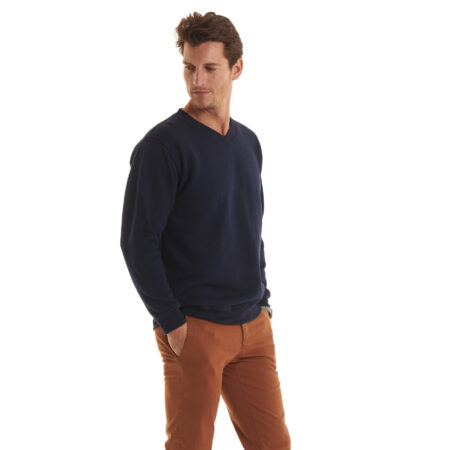 V-Neck Sweatshirt 50% Polyester 50% Cotton 300GSM-UC204