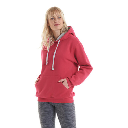 UC507 Contrast Hooded Sweatshirt 50% Polyester 50% Cotton 300GSM