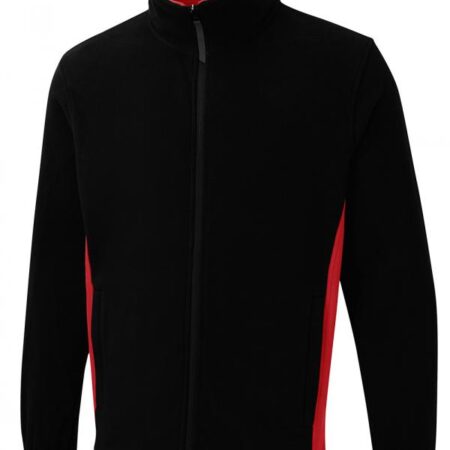 UC617 Unisex Two Tone Full Zip Fleece Jacket 280GSM - Image 3