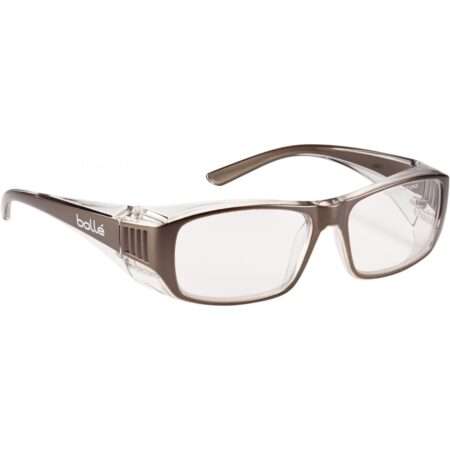 BOLLE B808 - (B808BLPSI) Clear PC lens - PLATINUM hard coat & anti-fog coating - Black PC frame - Screwless