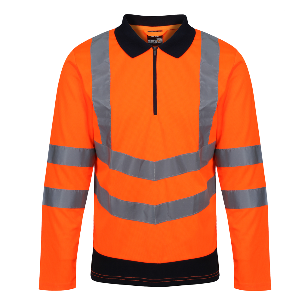 TRS192 Regatta Pro hi-vis ls polo shirt quick-drying fabric, with great moisture-wicking performance
