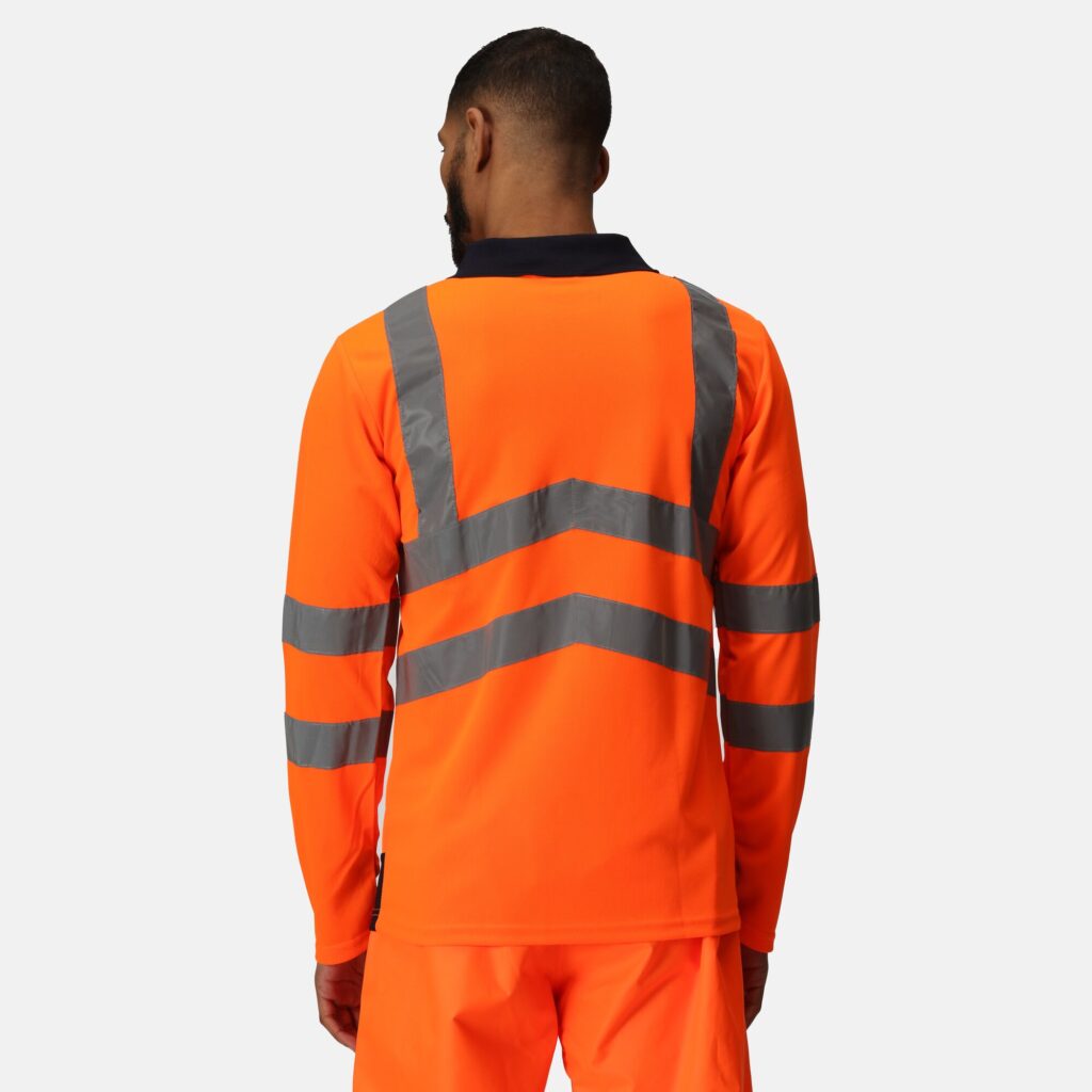 TRS192 Regatta Pro hi-vis ls polo shirt quick-drying fabric, with great moisture-wicking performance