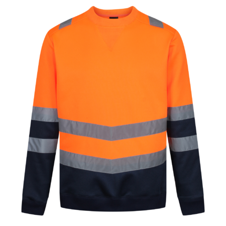 TRF656 Regatta Pro hi-vis sweat top. Angled hi-vis chevrons - Image 5