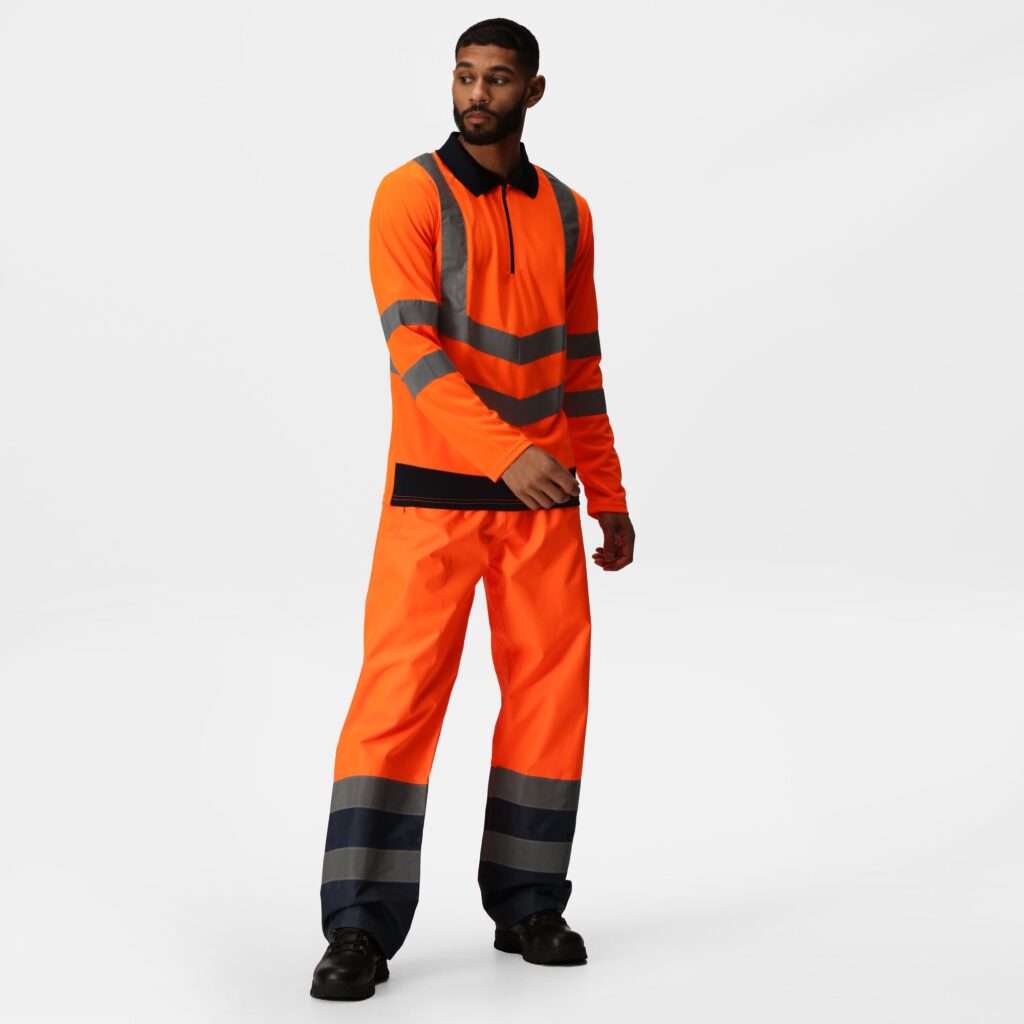 TRS192 Regatta Pro hi-vis ls polo shirt quick-drying fabric, with great moisture-wicking performance