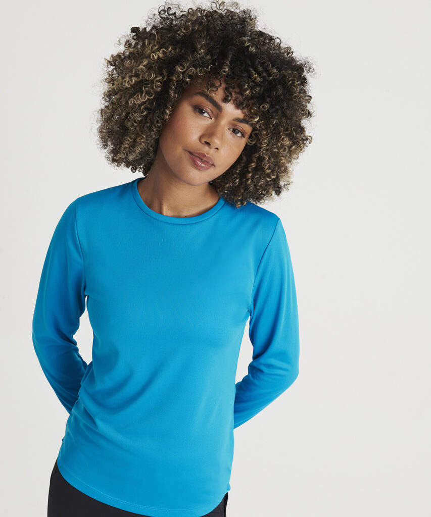 JC012 - JustCool AWDis Women's long sleeve cool T Shirt, Neoteric fabric for breathability