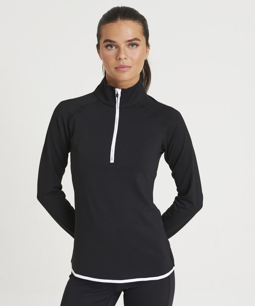 AWDis JC036 Women's cool ½ zip sweatshirt CoolFit stretch fabric