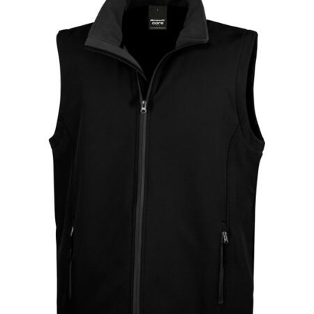 R232M MENS PRINTABLE SOFTSHELL BODYWARMER with RECYCLED fleece inner - Image 4