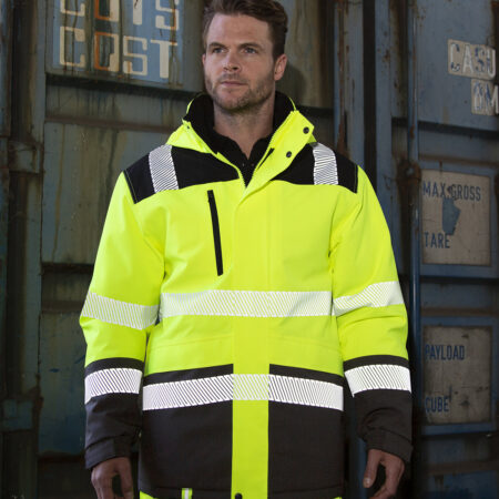 R475X Result softshell safety coat Waterproof 8000mm, breathable 3000mvp and windproof - Image 2