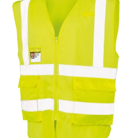 R479X Result Executive breathable cool mesh for full airflow around the body safety vest Yellow - Image 2