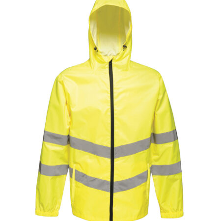 TRW497 Regatta High-vis pro pack-away jacket when travelling to and from the job Yellow - Image 2