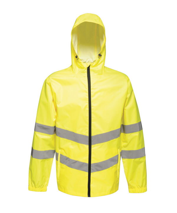 TRW497 Regatta High-vis pro pack-away jacket when travelling to and from the job Yellow