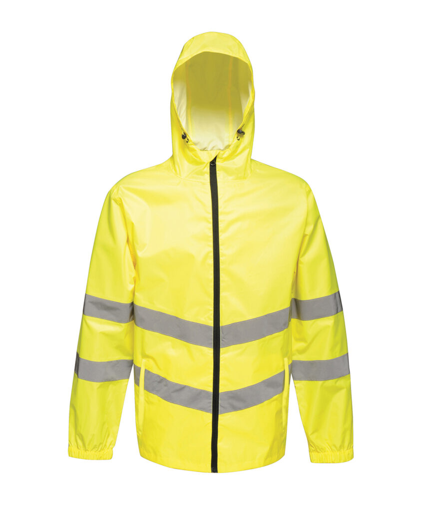 TRW497 Regatta High-vis pro pack-away jacket when travelling to and from the job Yellow
