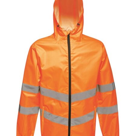 TRW497 Regatta High-vis pro pack-away jacket when travelling to and from the job, Orange - Image 3