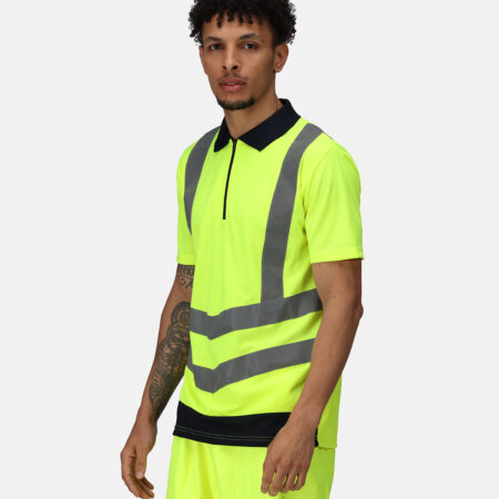 TRS189 Regatta Hi-vis pro polo 100% Polyester quick-dry fabric, enhanced visibility - Image 3
