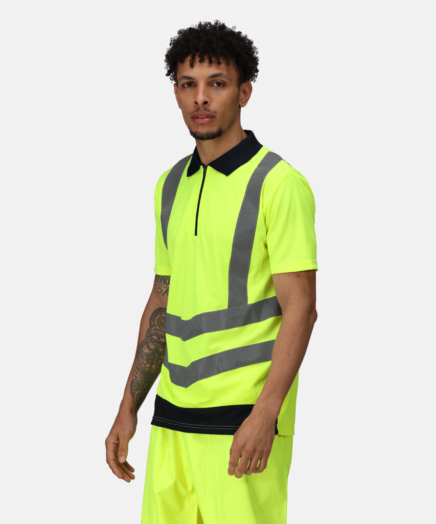 TRS189 Regatta Hi-vis pro polo 100% Polyester quick-dry fabric, enhanced visibility