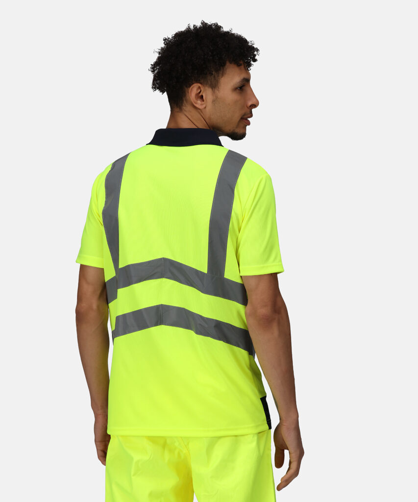 TRS189 Regatta Hi-vis pro polo 100% Polyester quick-dry fabric, enhanced visibility