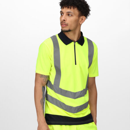 TRS189 Regatta Hi-vis pro polo 100% Polyester quick-dry fabric, enhanced visibility