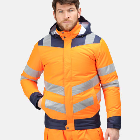 TRA220 Regatta Pro hi-vis thermogen heated jacket active battery-powered heating system, toasty!