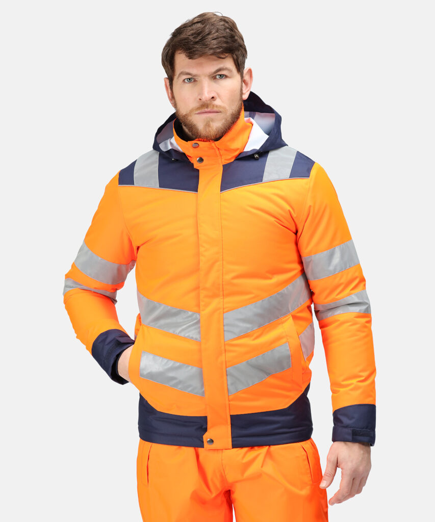 TRA220 Regatta Pro hi-vis thermogen heated jacket active battery-powered heating system, toasty!