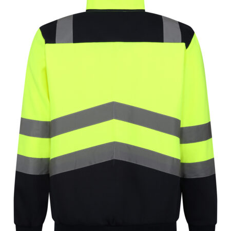TRF670 Regatta Pro hi-vis ¼-zip sweatshirt Featuring polyester sweat fabric - Image 6