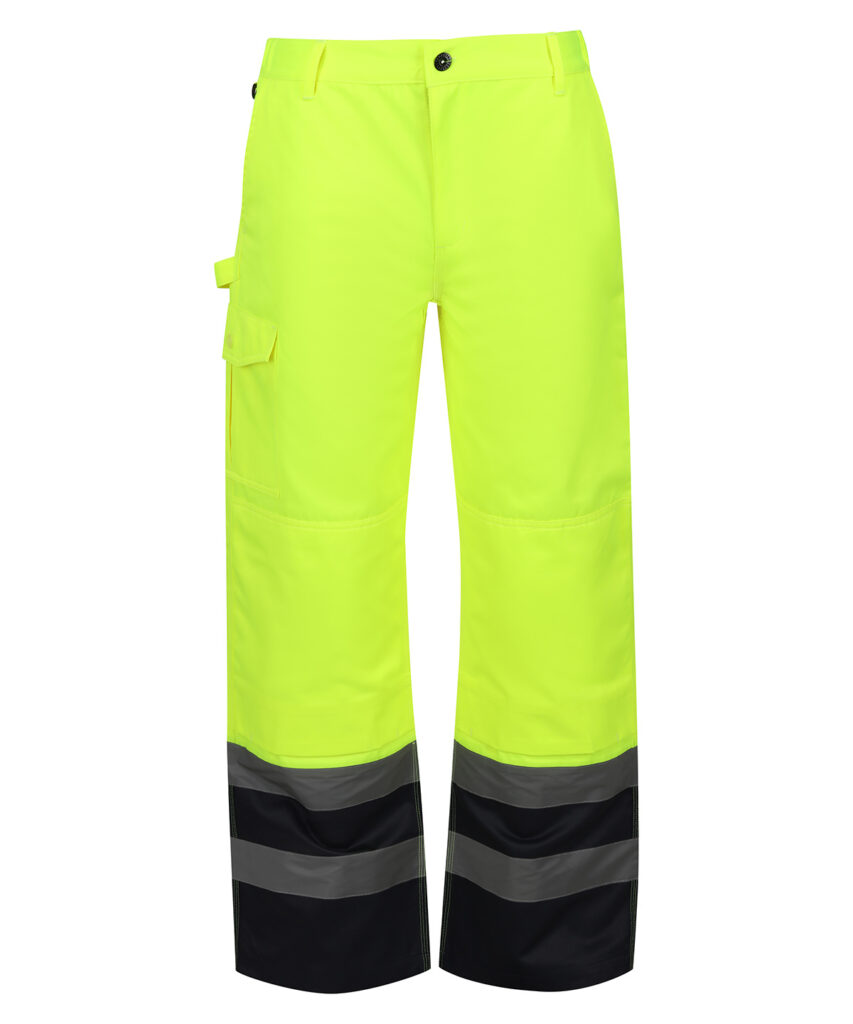TRJ524R Regatta Pro hi-vis cargo trousers, packed with pockets, hard-wearing
