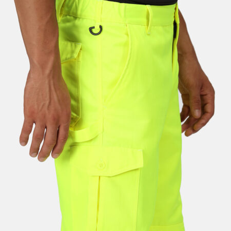 TRJ524R Regatta Pro hi-vis cargo trousers,  packed with pockets, hard-wearing - Image 3