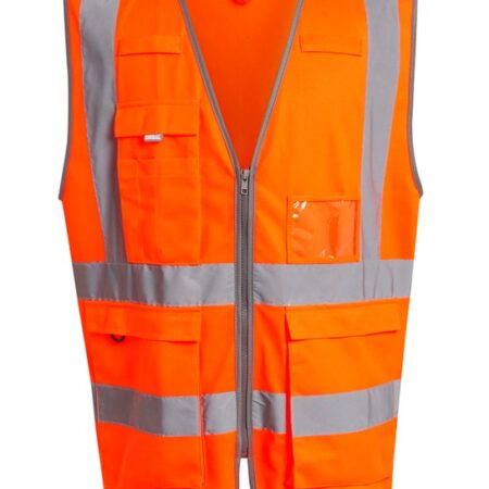 TRS251Regatta Pro hi-vis executive vest provides lasting comfort. Orange - Image 2