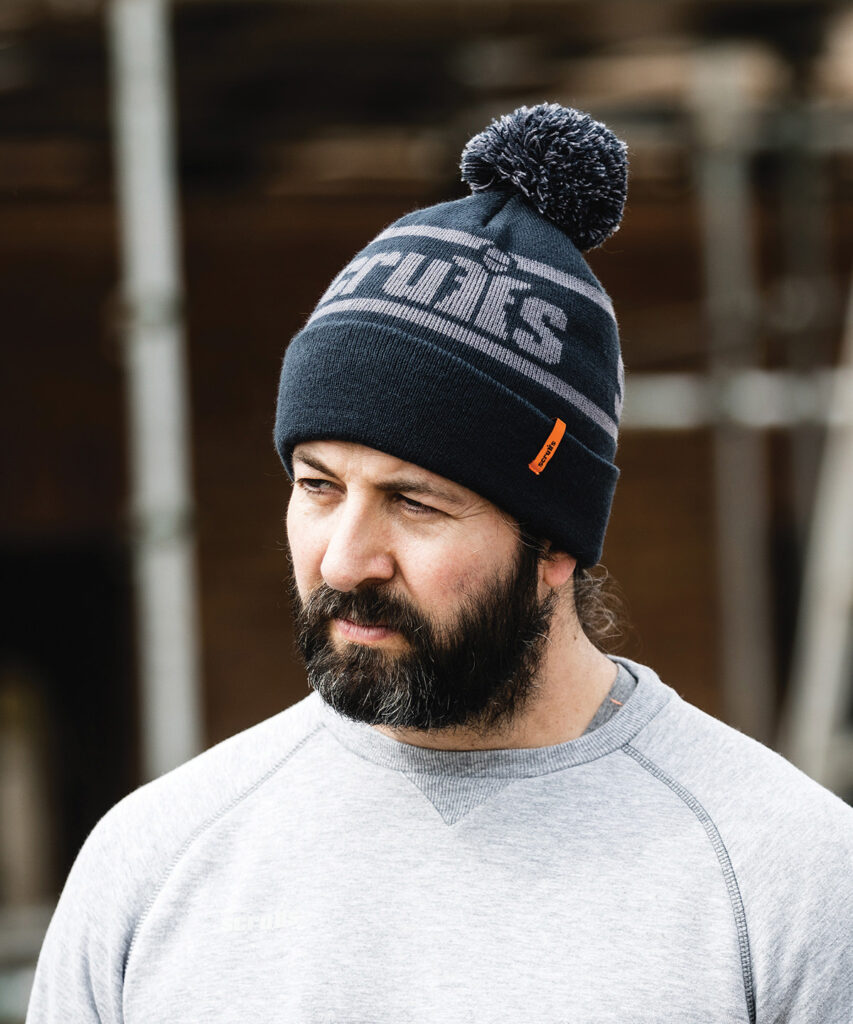 SH023 NAVY Trade bobble Hat