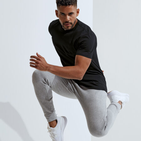 TR001- TriDri® organic t-shirt 100% Organic cotton, Heather Grey: 90% Organic Cotton, 10% Viscose. - Image 2