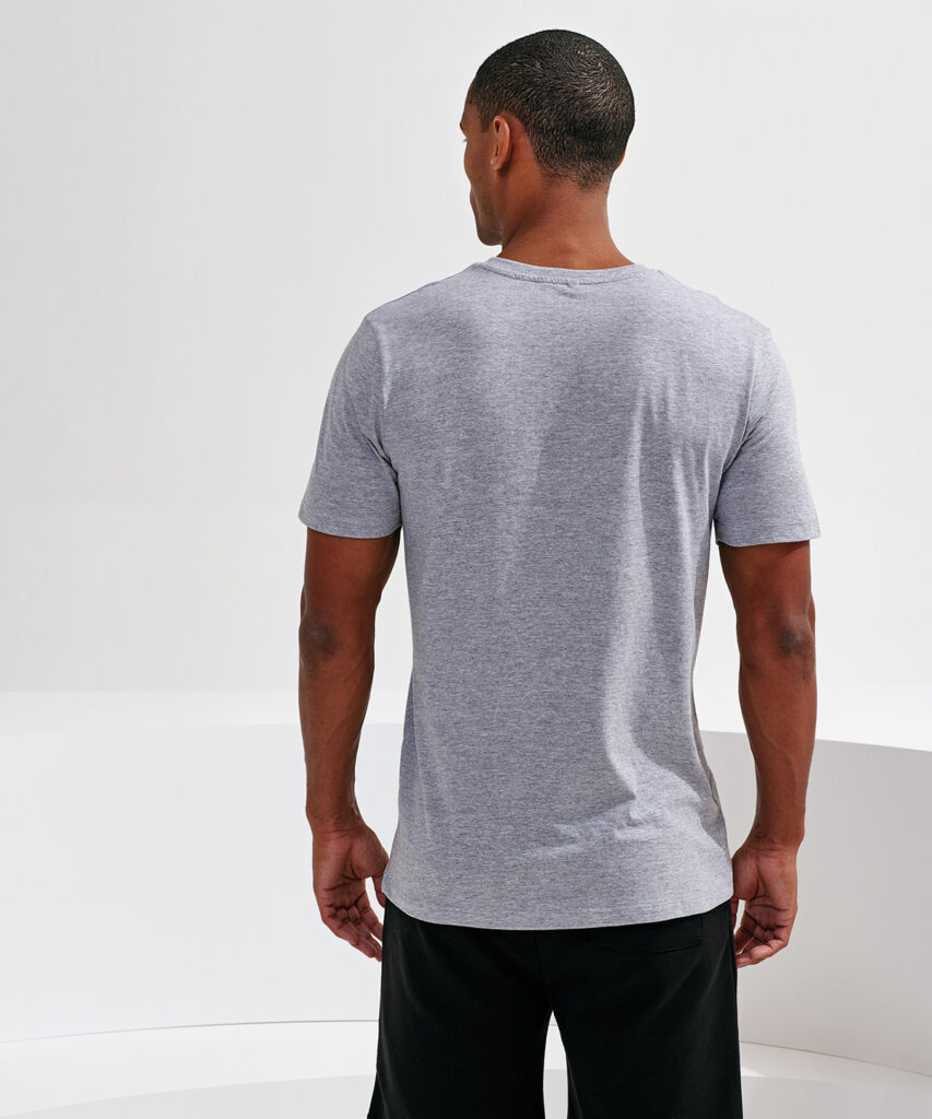 TR001- TriDri® organic t-shirt 100% Organic cotton, Heather Grey: 90% Organic Cotton, 10% Viscose.