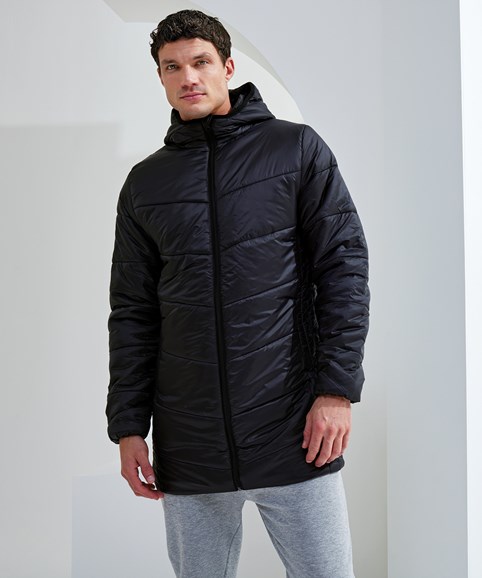 TR076 - Men's TriDri® microlight longline jacket, the men’s TriDri® microlight longline jacket offers plush warmth in a lightweight package