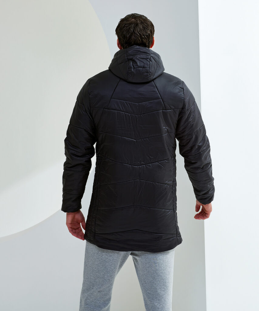 TR076 - Men's TriDri® microlight longline jacket, the men’s TriDri® microlight longline jacket offers plush warmth in a lightweight package