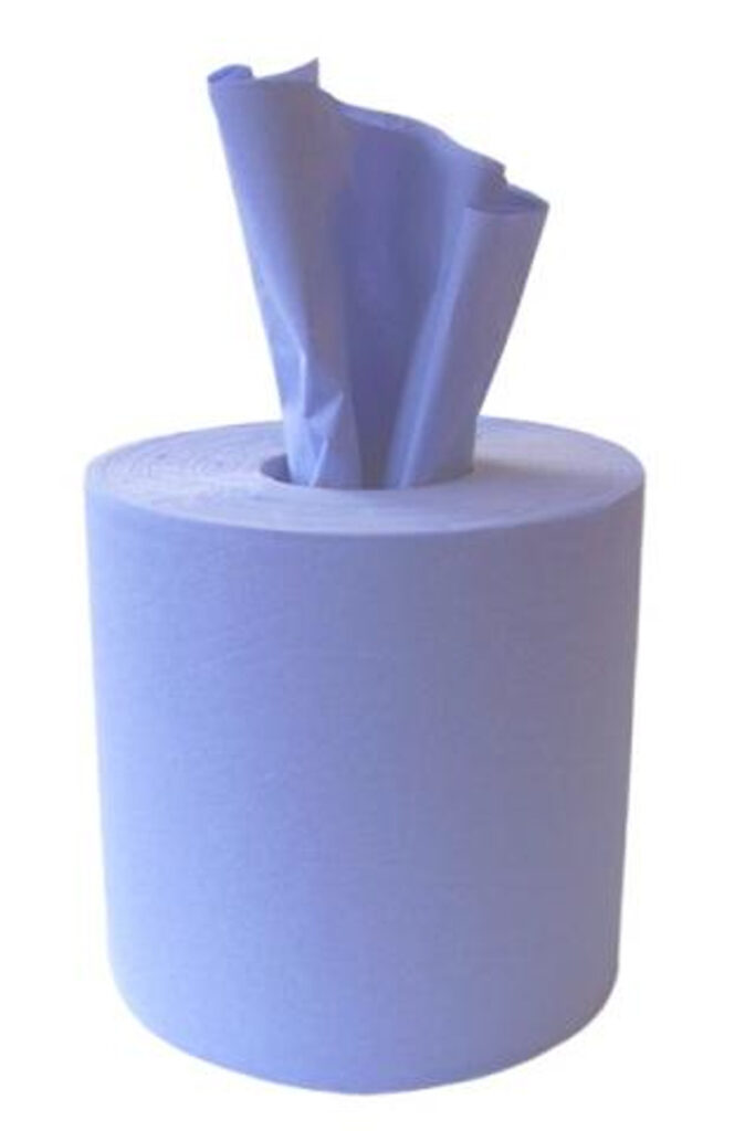 Blue Centrefeed W207 2ply Case of (6 Rolls x 150m)