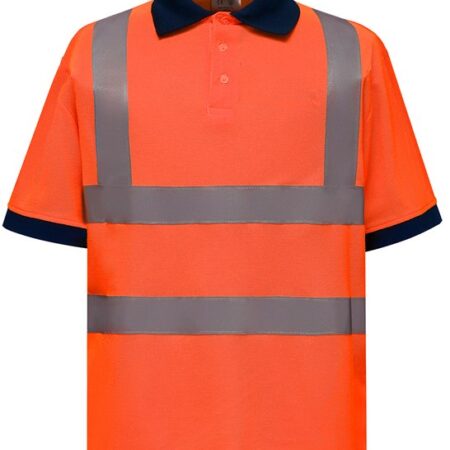 HVJ210 - Hi-vis short sleeve polo - Image 4