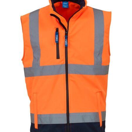 HV006 - Hi-vis. 3-layer waterproof  softshell gilet, Inner-layer: Microfleece - Image 3